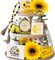 10-Pieces Sunflower Tiered Tray Decor Set - Farmhouse Home Gift